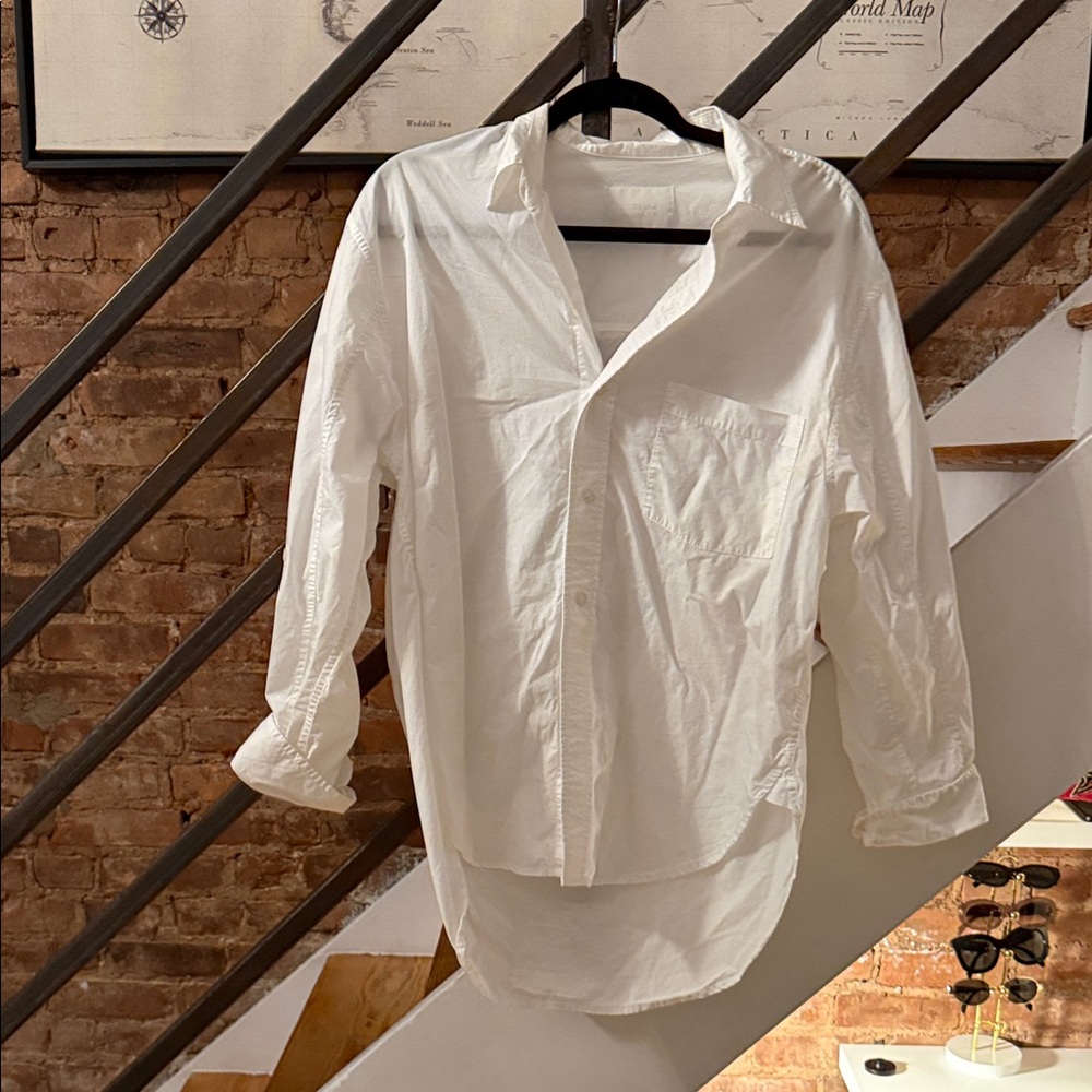 Citizens Of Humanity White Casual Button Down Shirt
